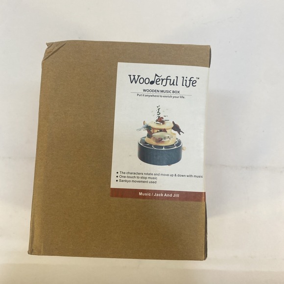 Wonderful life wooden music box music Jack‎ and Jill